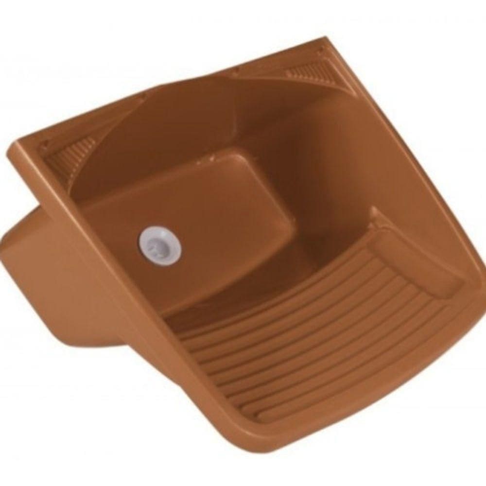 Tanque Plástico 24l Para Lavar Roupas Cappuccino