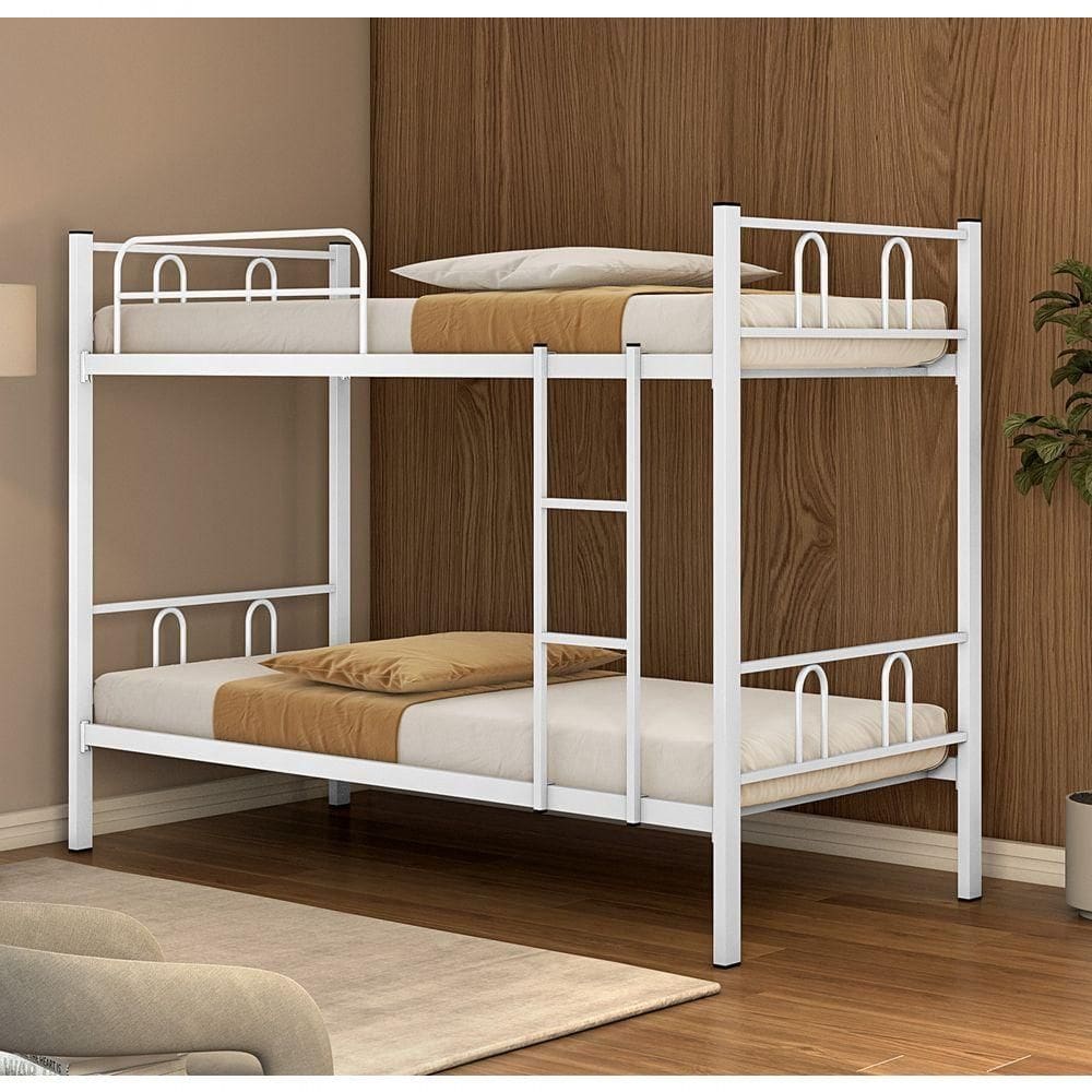 Beliche Tubolar Em Aço Reforçada Para Pousadas, Alojamentos Branco