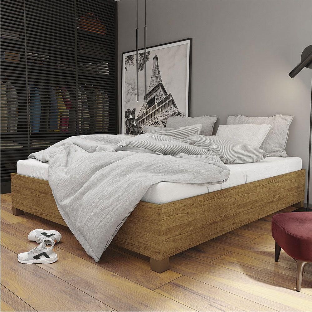 Cama De Casal Paula Carioca Móveis Cinamomo