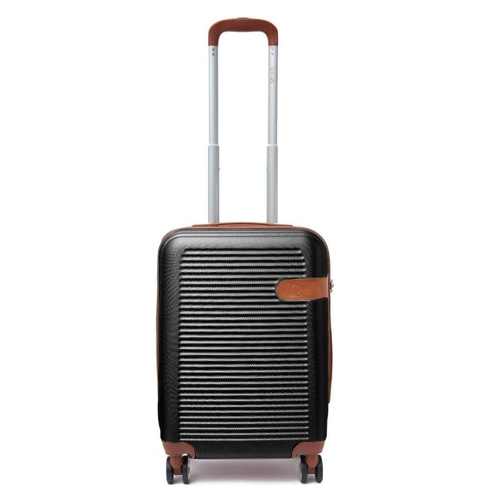 Mala De Viagem De Bordo P- 10kg Em Abs Com Rodinhas 360º Removíveis E Leve - Padrão Anac - Qualis Preto Mb002