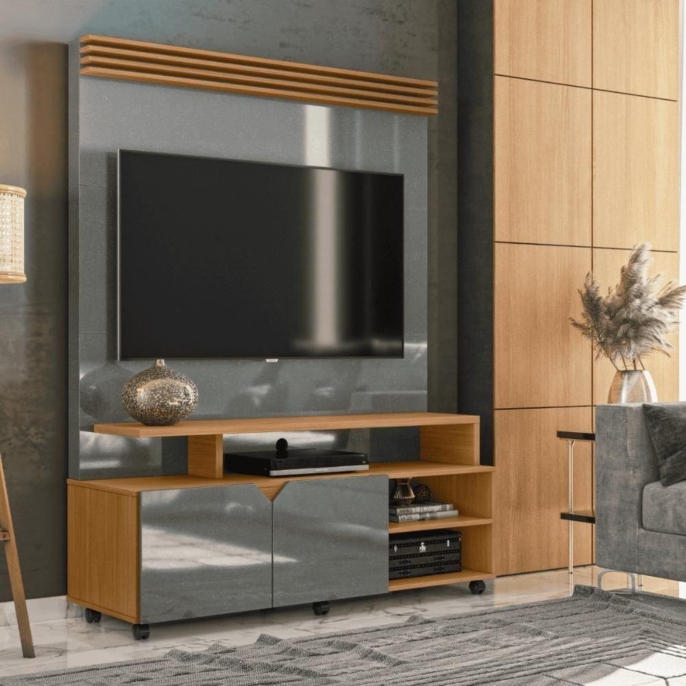 Painel Suporte Butao Cinza Perolizado-tauari