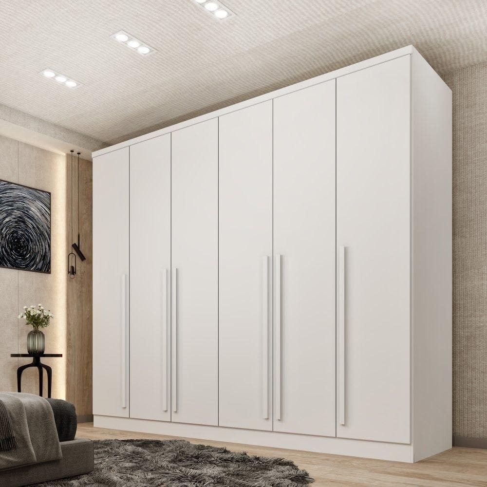 Roupeiro Sevila 6 Portas Tcil neve