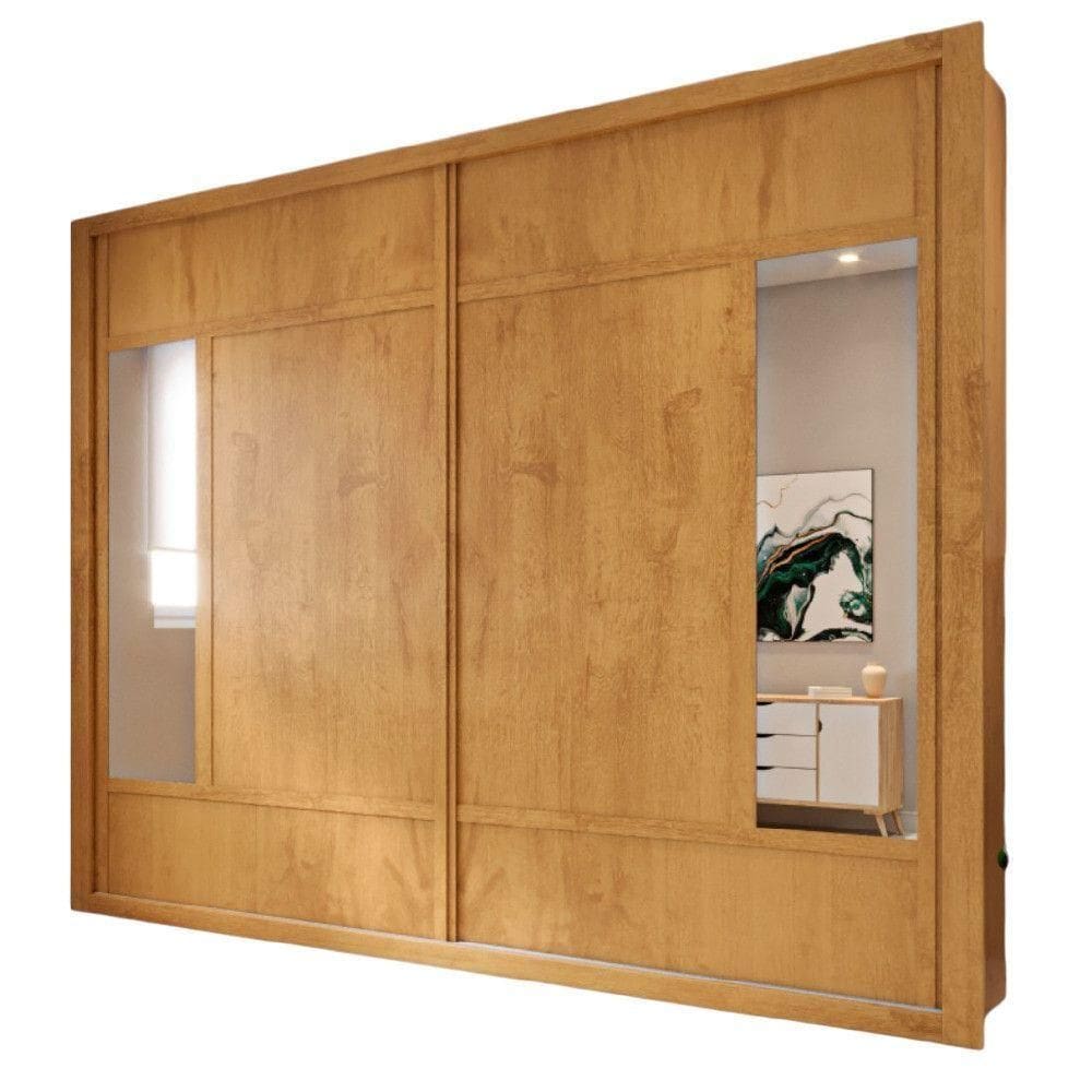 Guarda Roupa Paris Plus Móveis Europa Peroba/off White/peroba