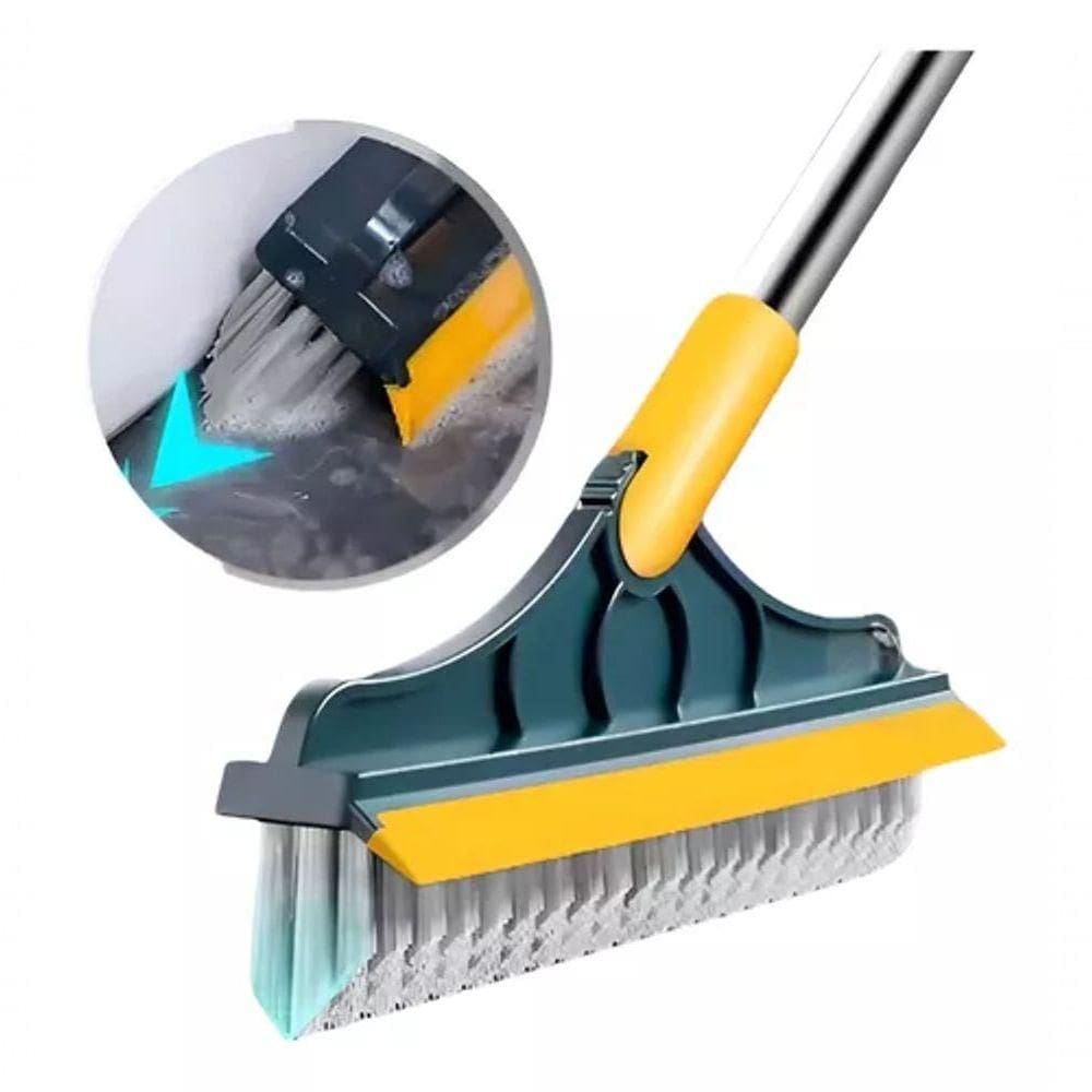 Escova De Esfregar O Chão Magic Broom Com Rodo De Borracha