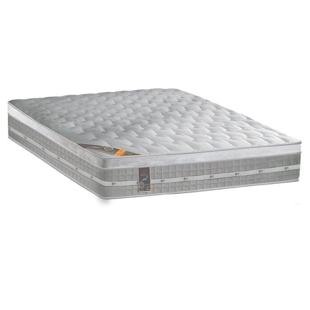 Colchão Casal Espuma Visco Gel Molas Ensacadas Premium Euro Pillow (138x188x32) - Castor