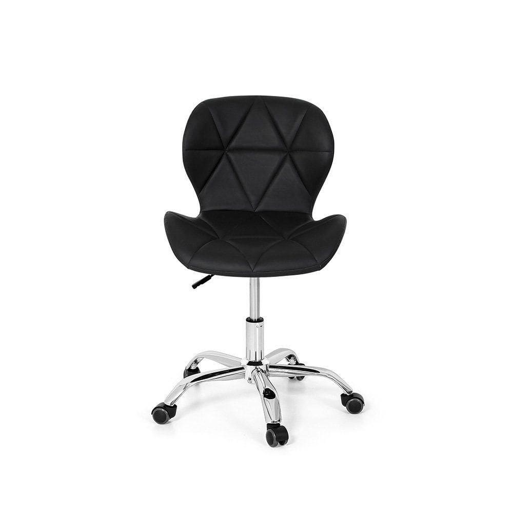 Cadeira Escritório Slim Vegas Base Giratória Estofada Preto