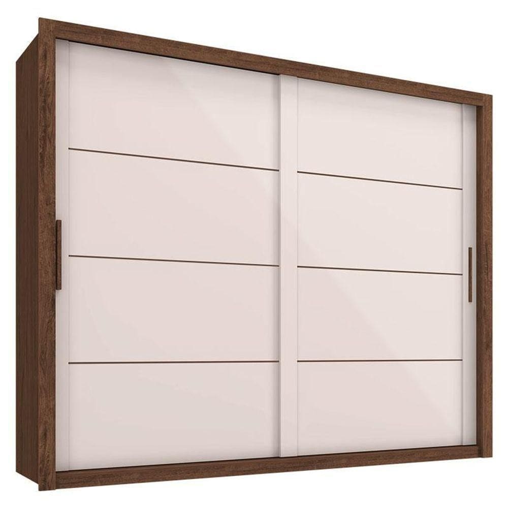 Guarda Roupa Casal Imperador Plus Jacarandá Off White – Zanzini