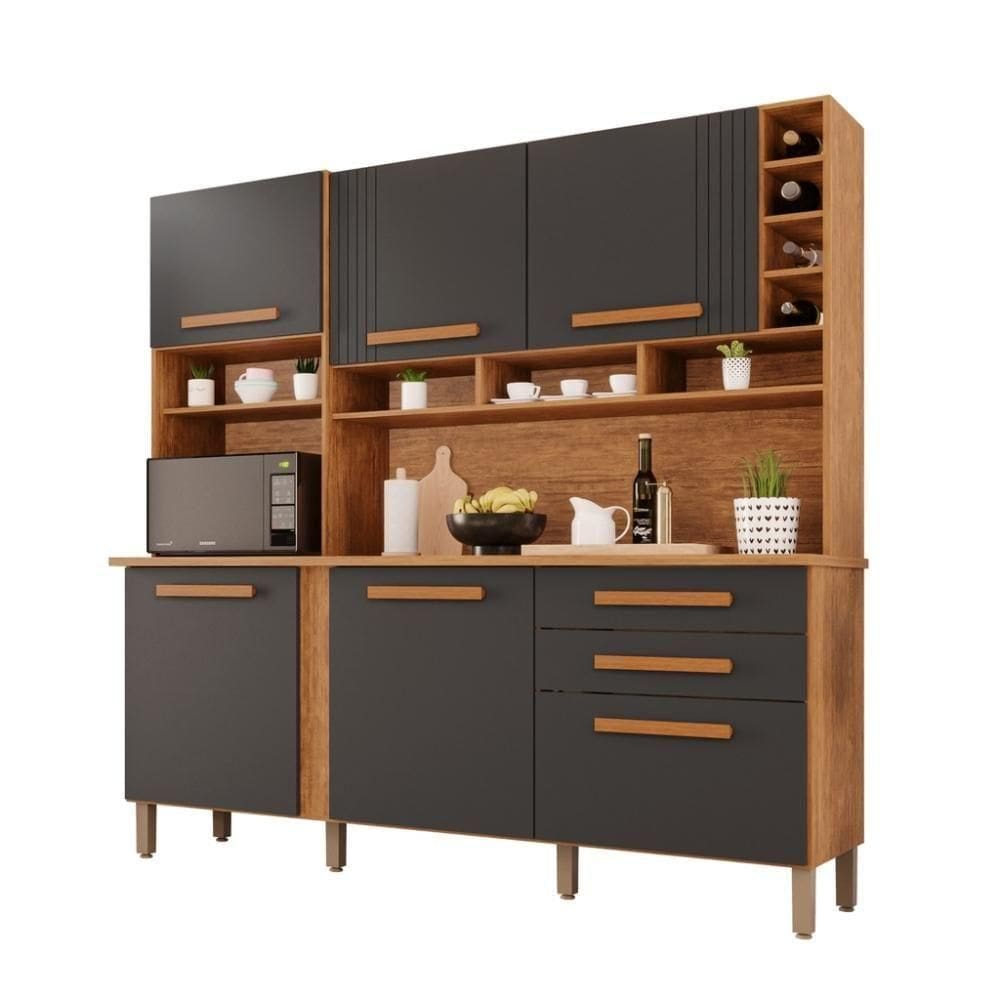 Cozinha 6 Portas 2 Gavetas ágata