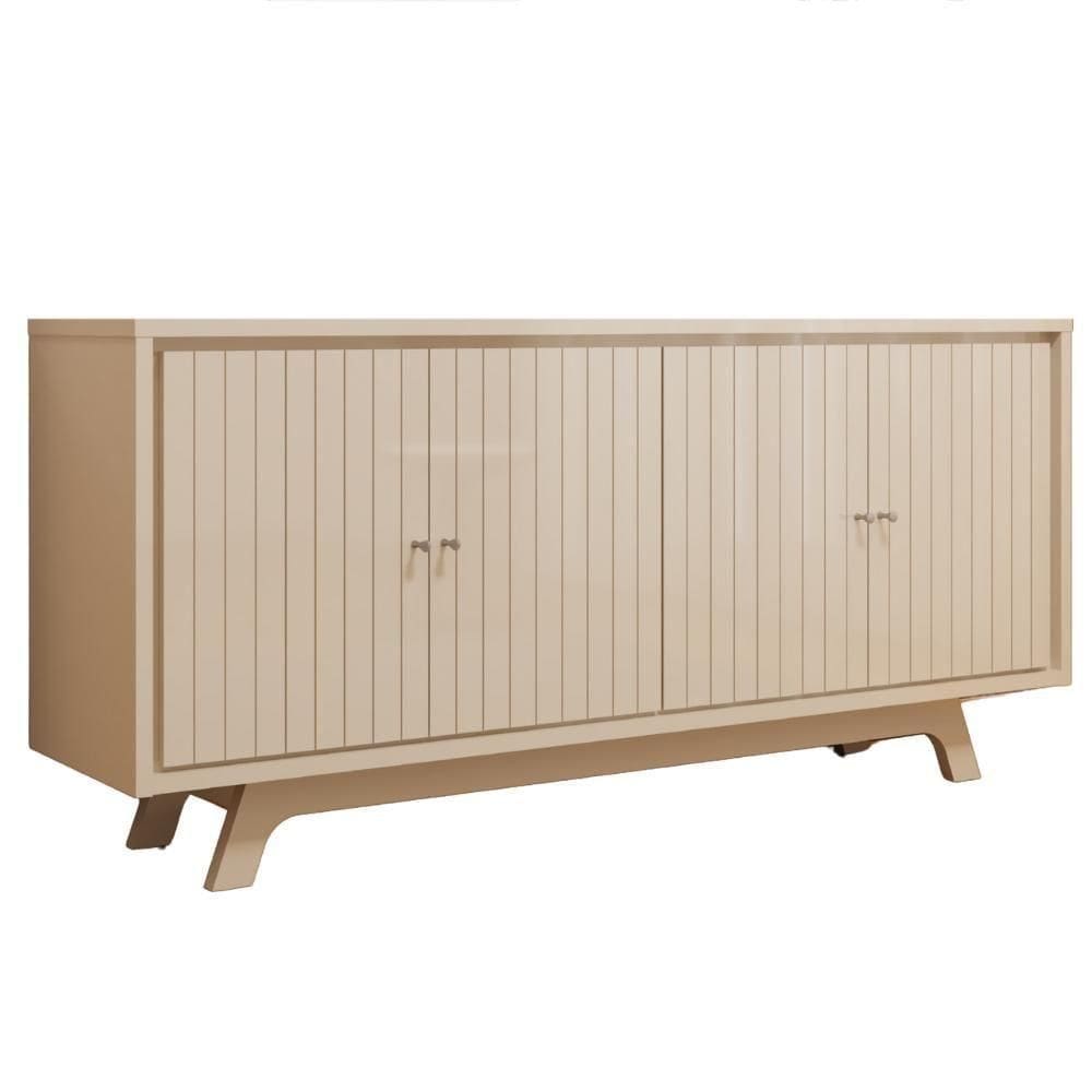 Balcão Buffet 4 Portas 180 Cm Soleil Off White Dj Moveis