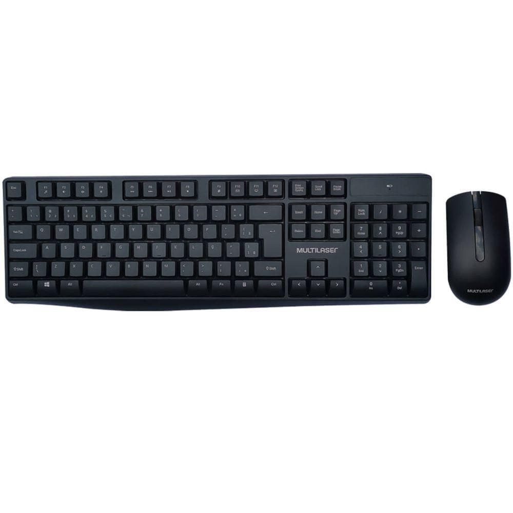 Kit Teclado E Mouse Sem Fio Multimidia Usb Com Pilhas Tc270