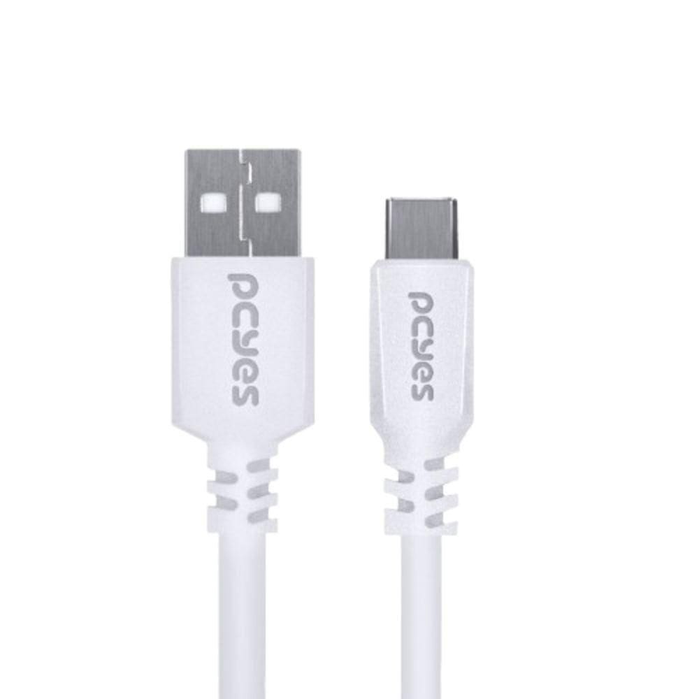 Cabo Para Usb A Para Usb Tipo C 50 Cm Branco - Puacb-05