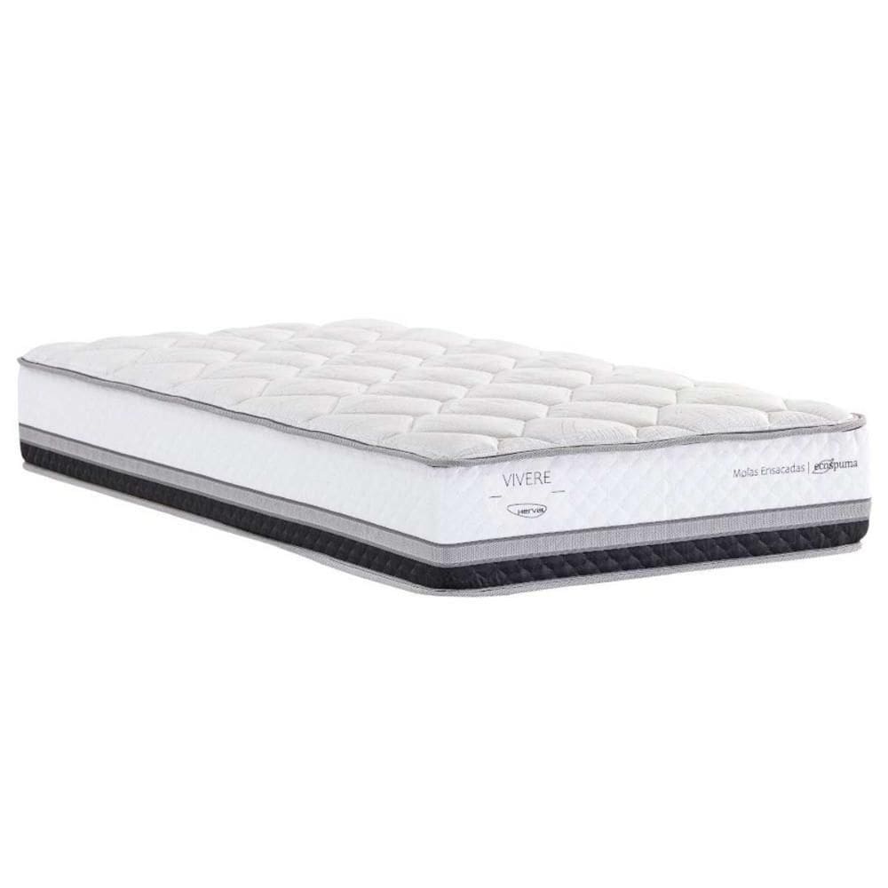 Colchão Solteiro Molas Ensacadas La Playa C1634 Malha Pillow Top (88x188x28) - Herval