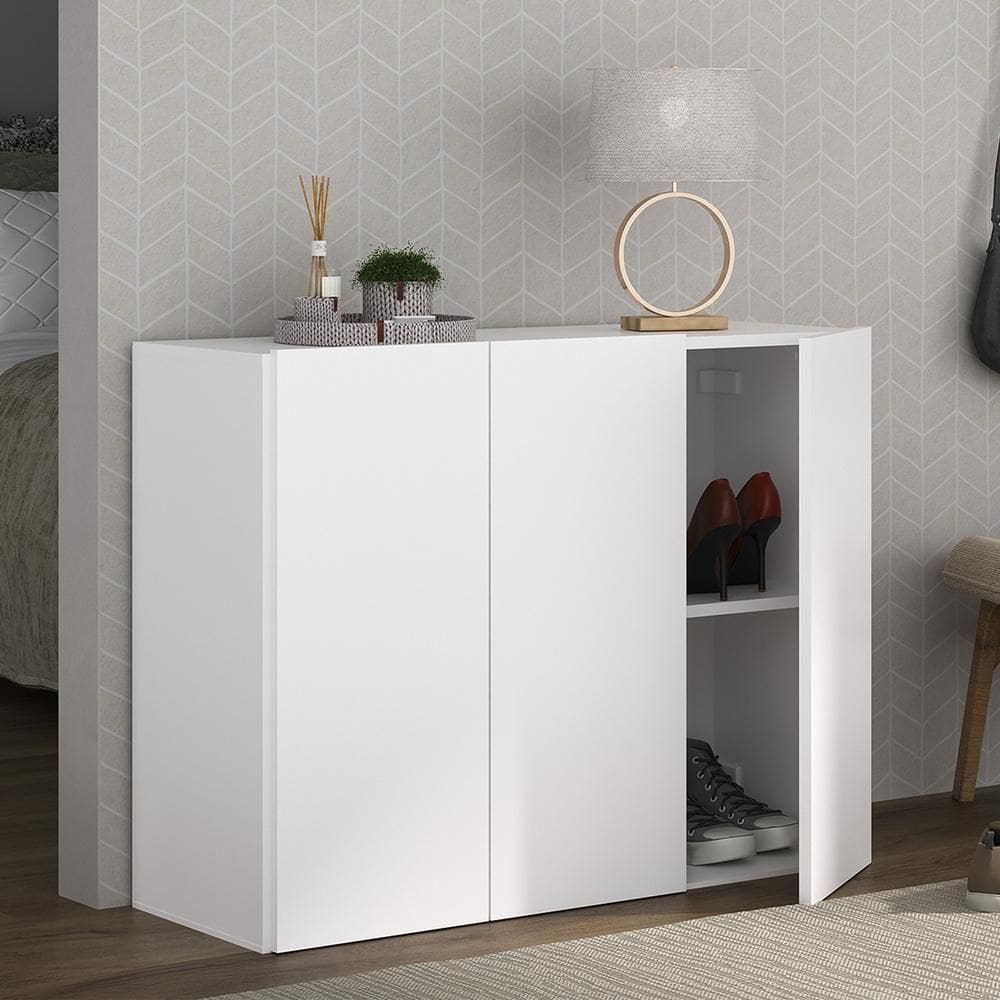 Sapateira 3 Portas Nina Branca