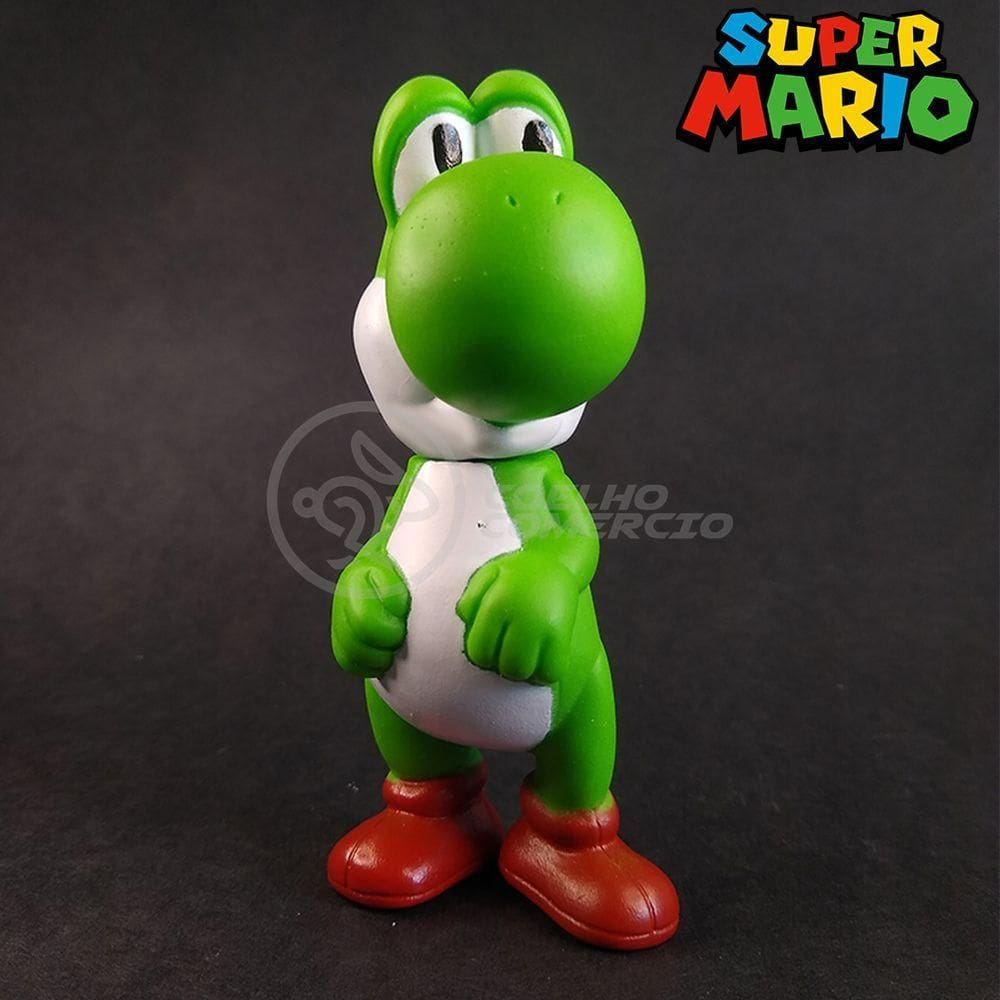 Kit Boneco Colecion. Yoshi 10Cm + Caneca Super Mario 350Ml