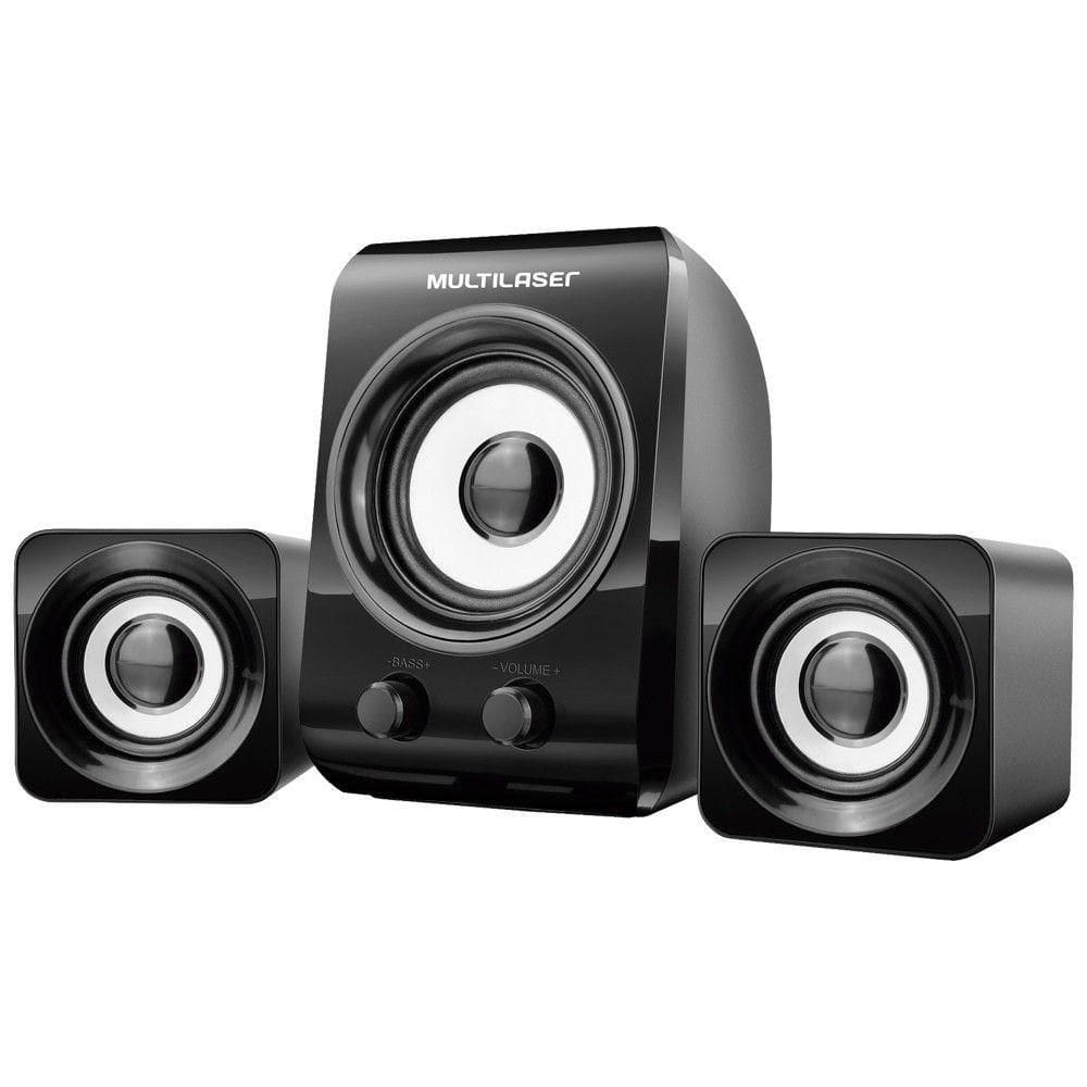 Caixa De Som Multimadia 8w+3w Rms Preto Sp172
