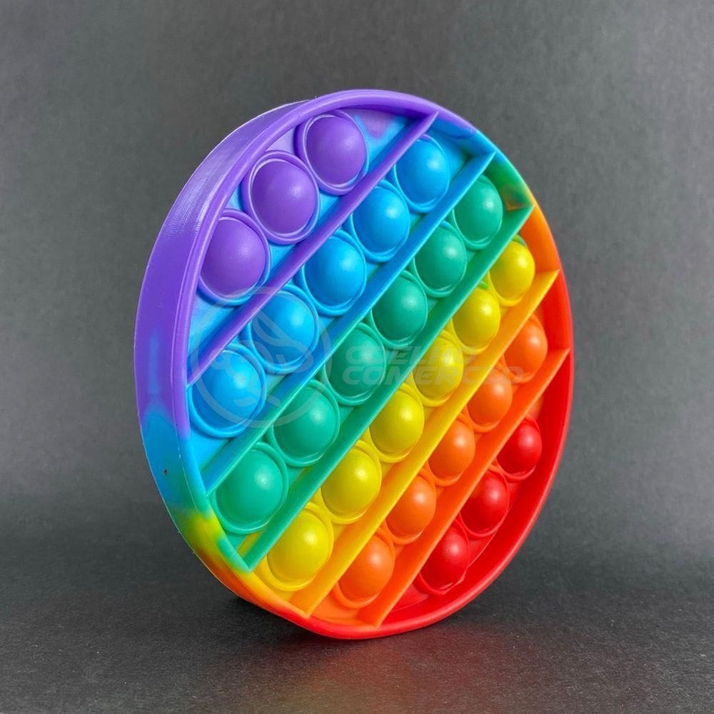 Pop It Circular Sensorial Arco íris Colorido