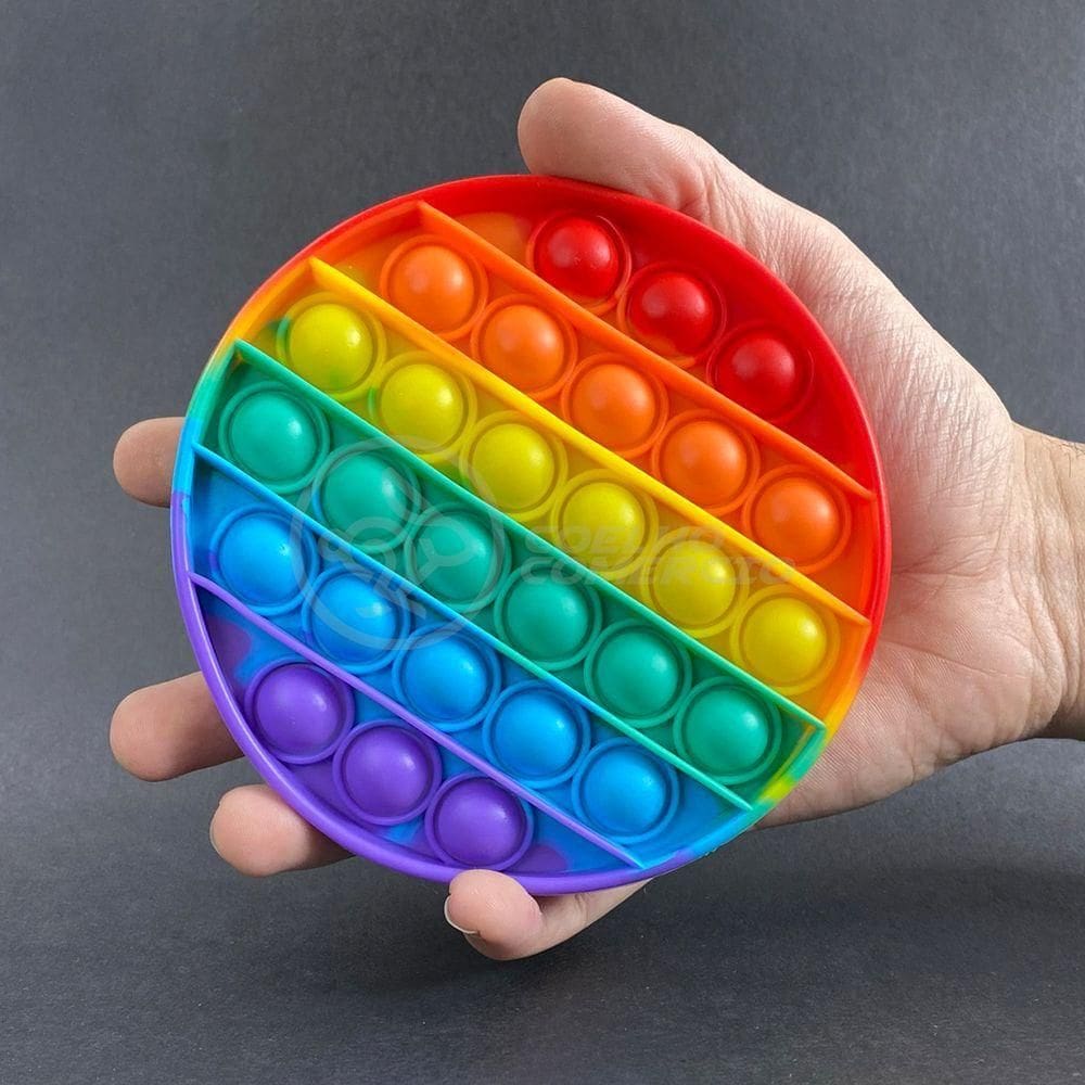 Pop It Circular Sensorial Arco íris Colorido