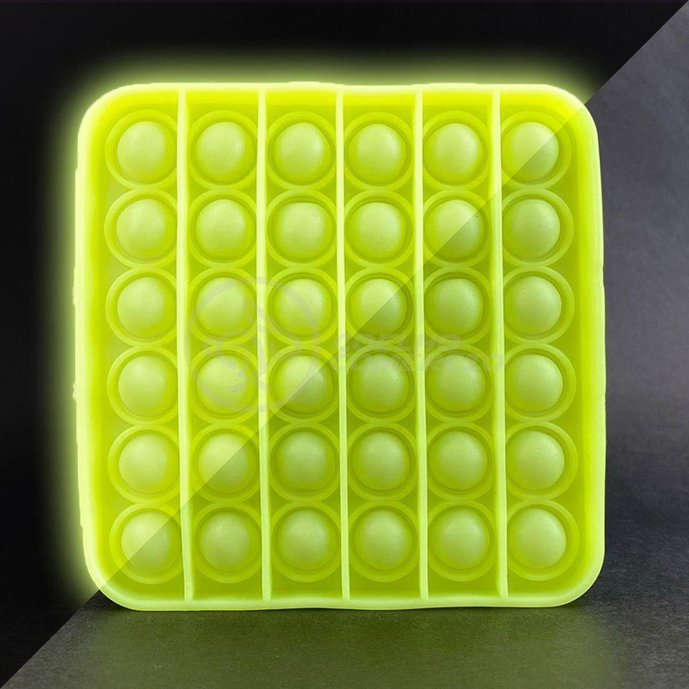 Pop It Brilha No Escuro Sensorial amarelo