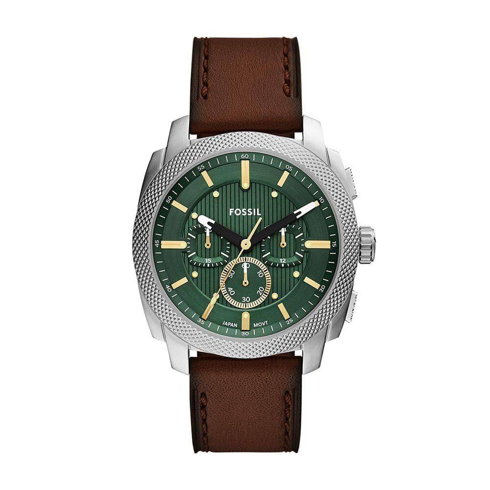 Relógio Fossil Masculino Machine Prata - Fs6100-0vn