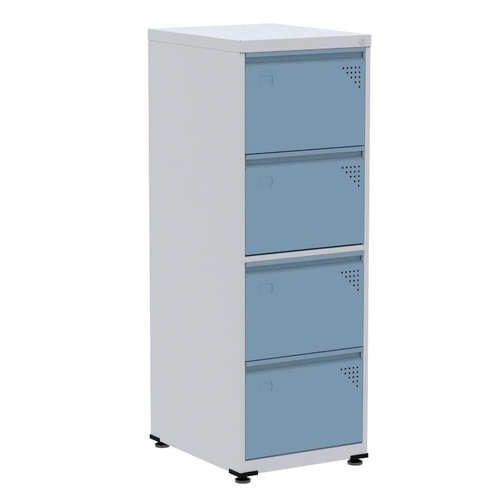 Armário De Arquivo De Aço Pandin 4 Gavetas Gavetas Cinza-azul Dali