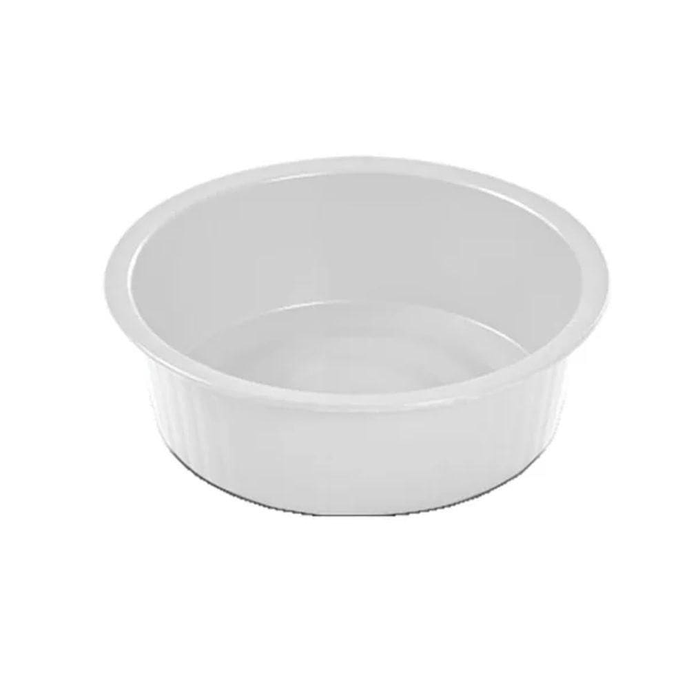 Bacia Canelada 8l Branco - Plasvale 3538510