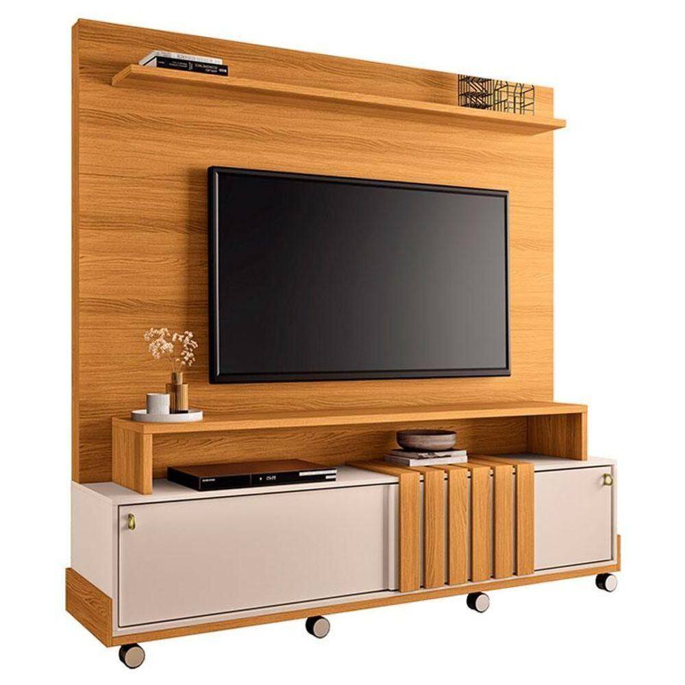 Estante Home Theater Bold Cinamomo Off White - Hb Móveis