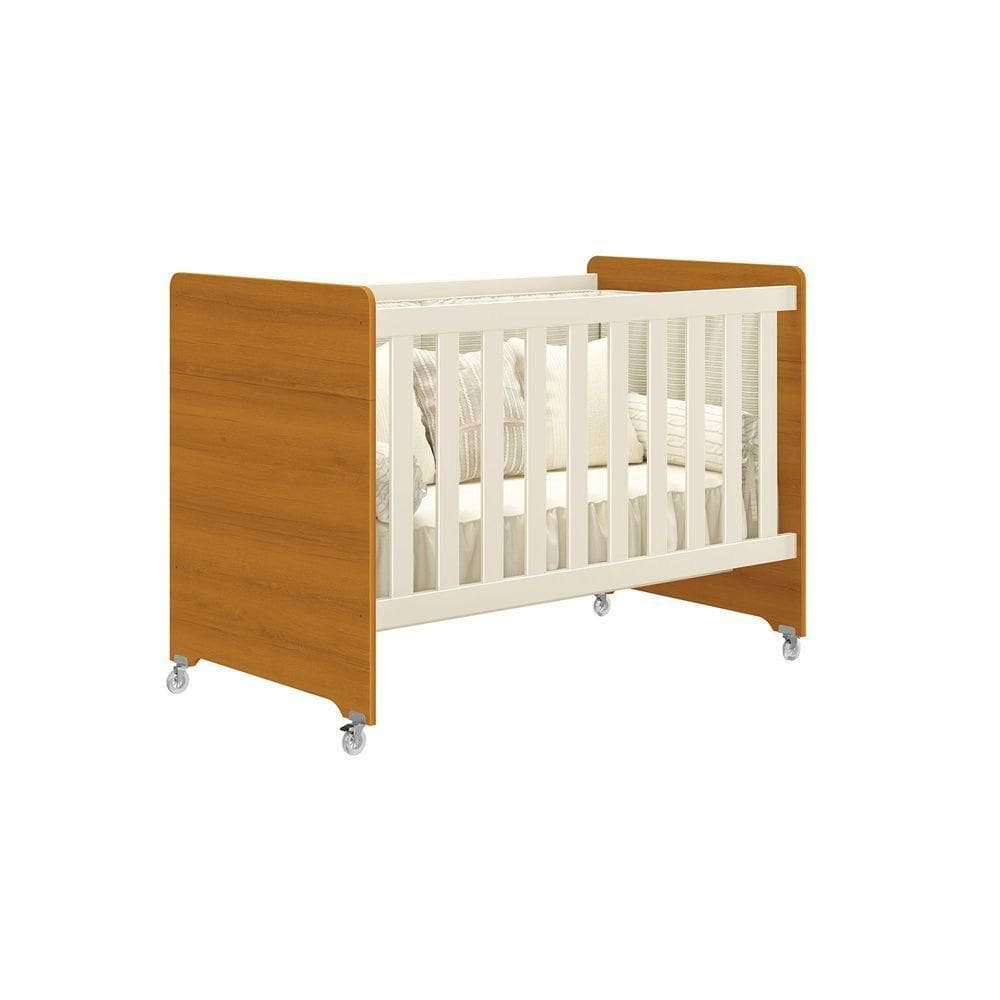 Berço Evolution Branco Com Savana Fosca - Móveisaqui