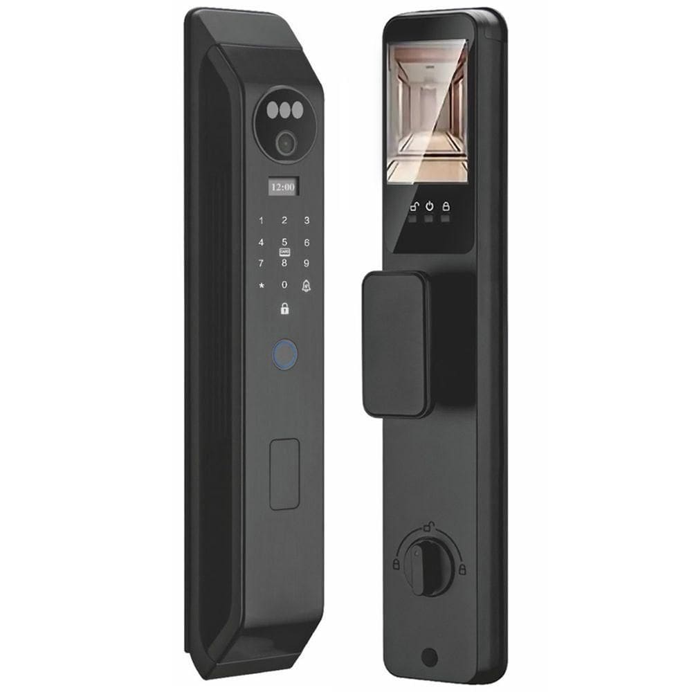 Fechadura Digital Eletronica Biometria Wifi App Reconhecimento Facial Tag Cartao Senha Celular Smartphone Residencial