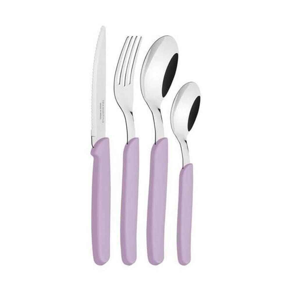 Faqueiro Tramontina Carmel 24 Peças Púpura Claro