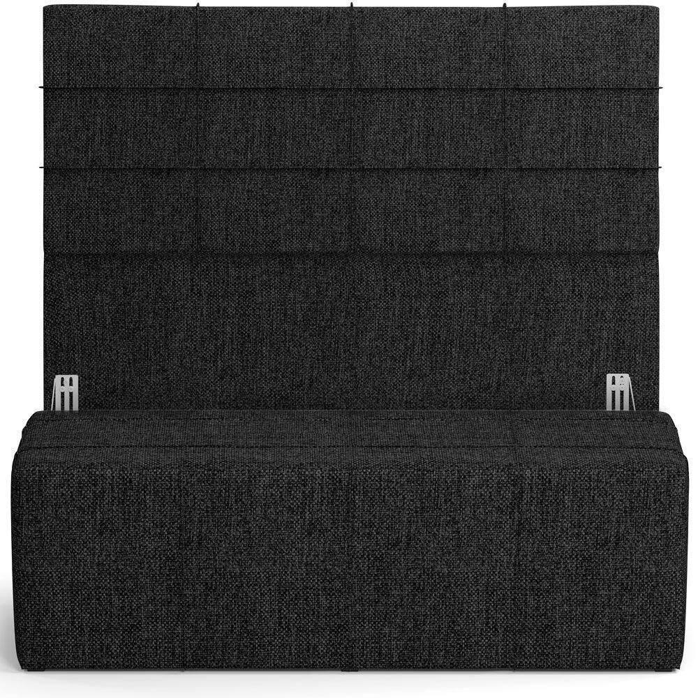 Kit Cabeceira Cama Box Queen 160cm Com Calçadeira Roma W01 Linho - Lyam