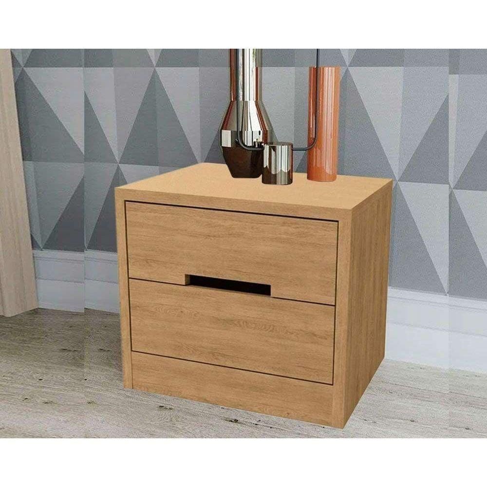 Mesa De Cabeceira Solteiro S822 C- 2 Gavetas Canela - Kappesberg