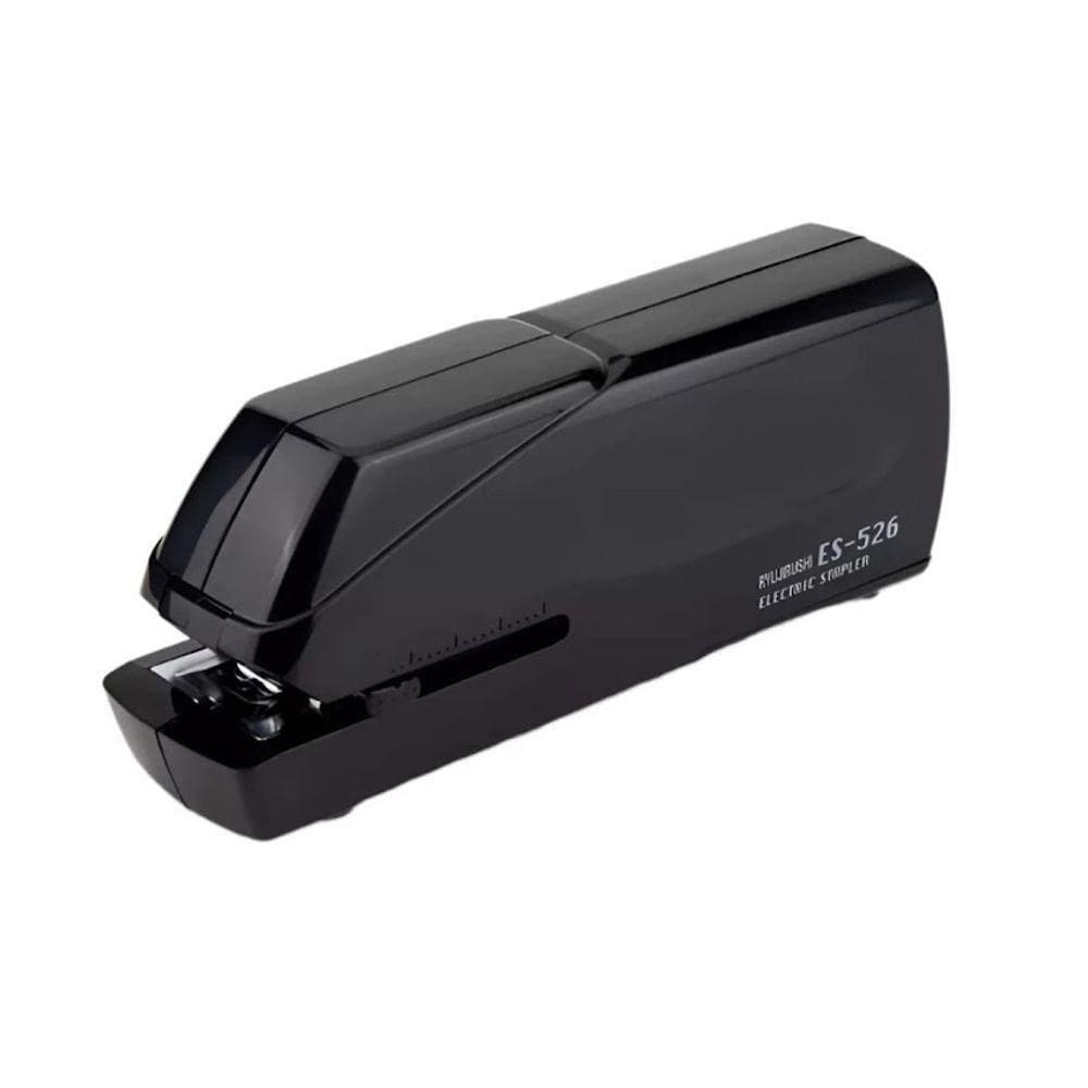 Grampeador Elétrico Mesa Escritório Preto Papel Cartão 24fls