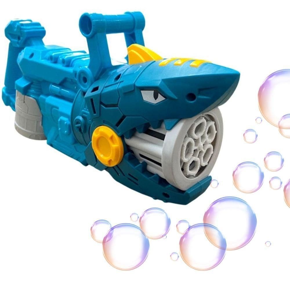 Canhão De Bolhas De Sabão Pistola De Bolhas Tubarão