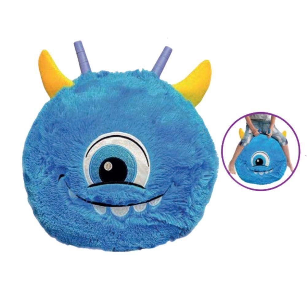 Brinquedo Bola De Pelúcia Inflável Azul Com Bomba Fofa