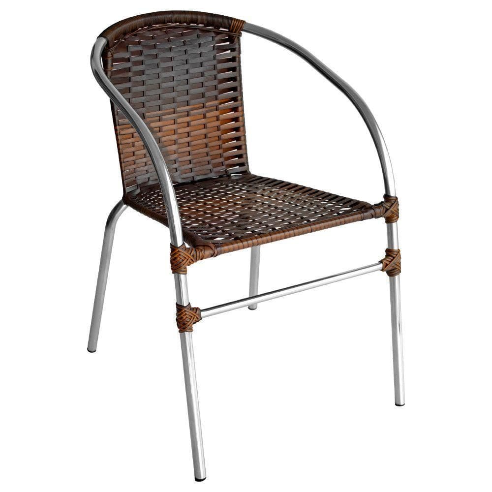 Cadeira Pool Alumínio Fibra Sintética Gourmet Acesse Móveis Pedra Ferro