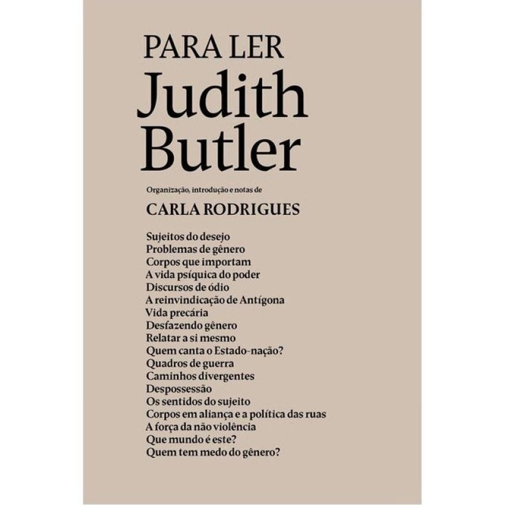 Para Ler Judith Butler