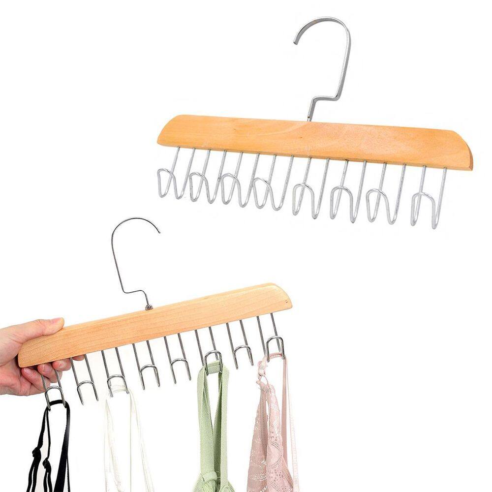 Cabide Madeira Rotativo - Ganchos Organizador