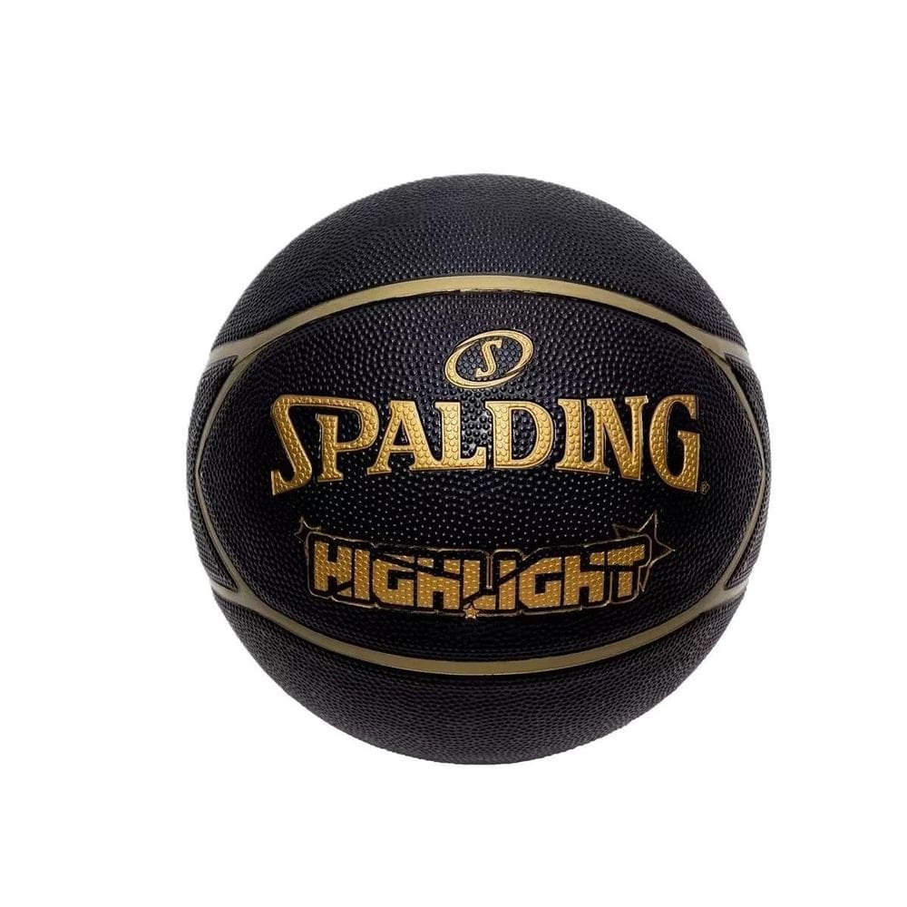 Bola De Basquete Spalding Highlight Star Black Gold Oficial