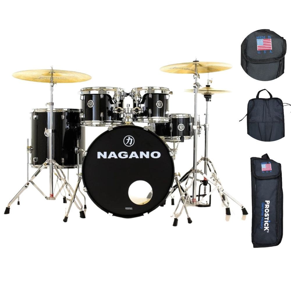 Bateria Nagano Garage Rock 22 Ebs + Bag Baqueta