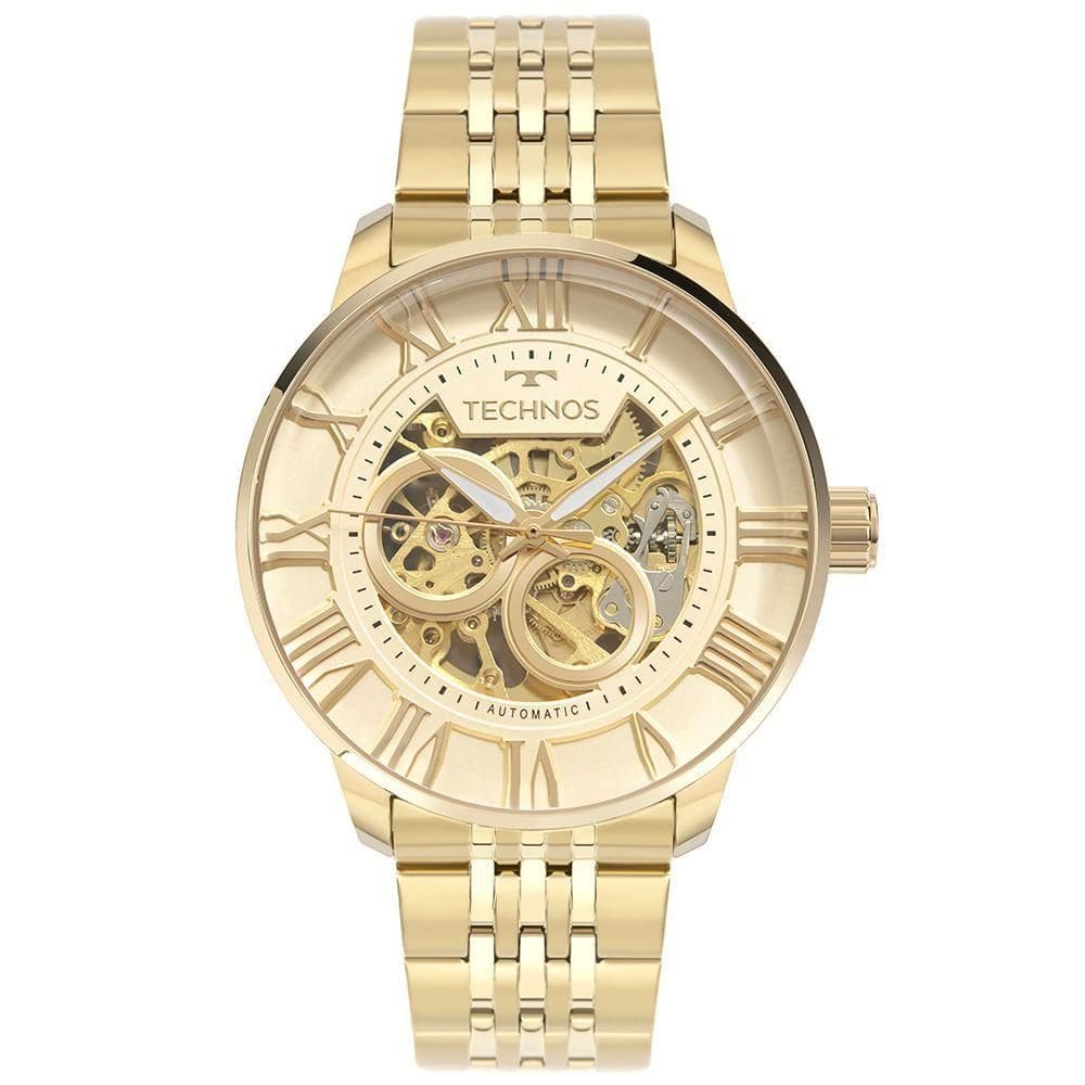 Relógio Technos Masculino Automatico Dourado - G3265ar-1d G3265ar-1d
