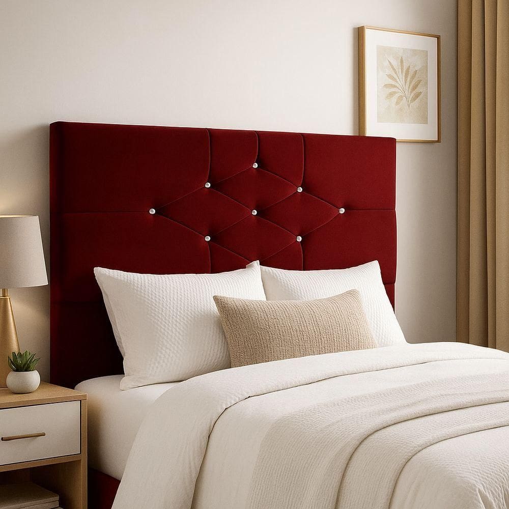 Cabeceira Cama Box Queen 195 Cm Camboriú Marsala