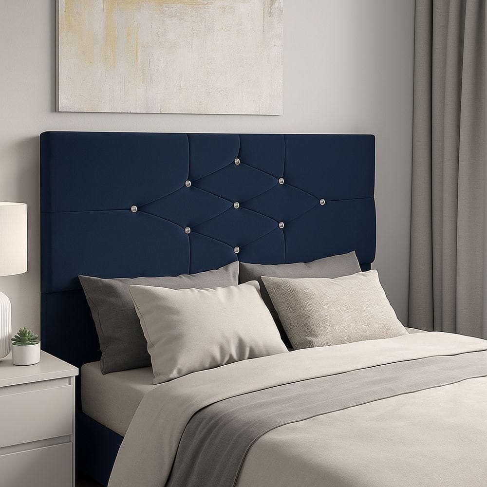 Cabeceira Cama Box Queen 195 Cm Camboriú Azul Marinho