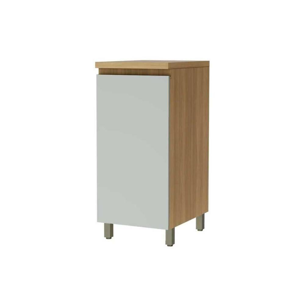 Gabinete De Cozinha Modulado Allure C- 1 Porta 40cm Jequitiba-gris Fosco - Linea