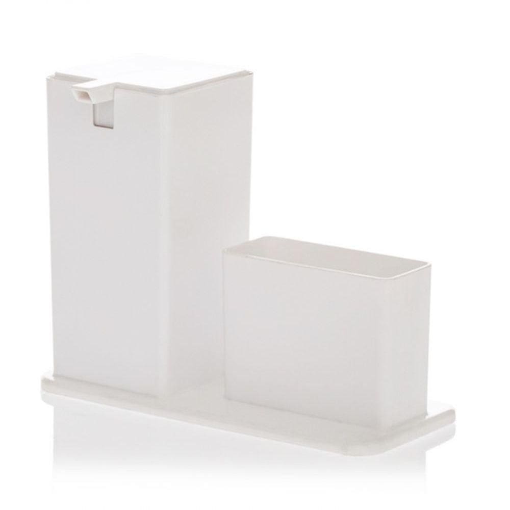 Porta Detergente Dispenser Com Suporte Para Bucha
