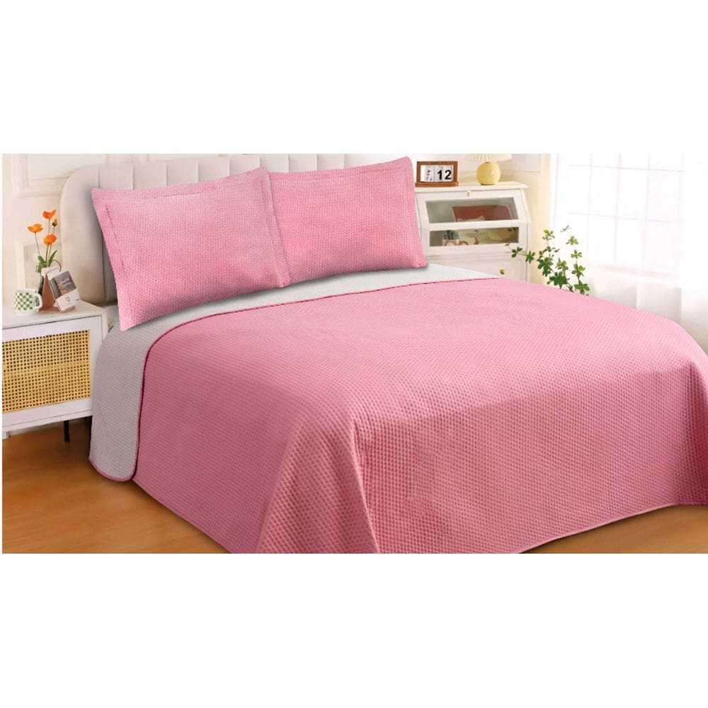 Kit Colcha Patchwork Duo Casal 3 Peças Realce Premium Sultan