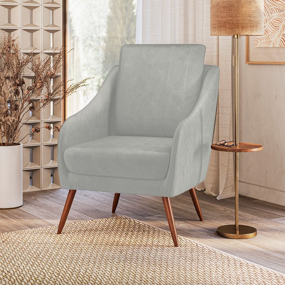 Poltrona Libia Encosto em Fibra Siliconada Movellu Home