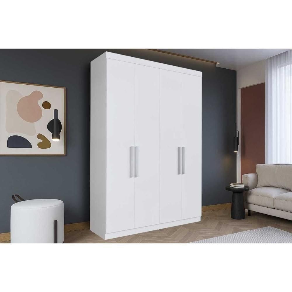 Guarda Roupa Solteiro 4 Portas E 2 Gavetas Ph 1714 Branco - Herval