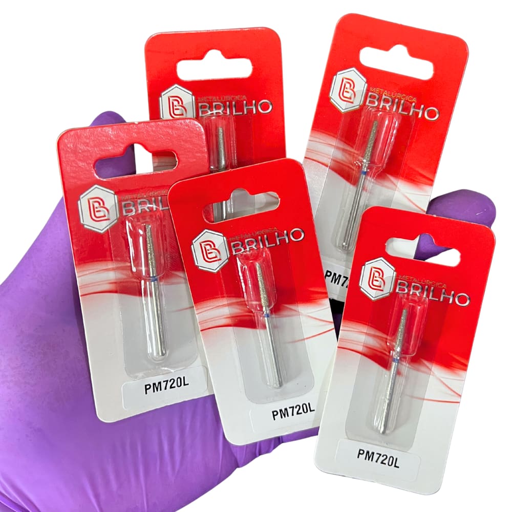 Broca Diamantada 720L Brilho – Kit com 5 Brocas