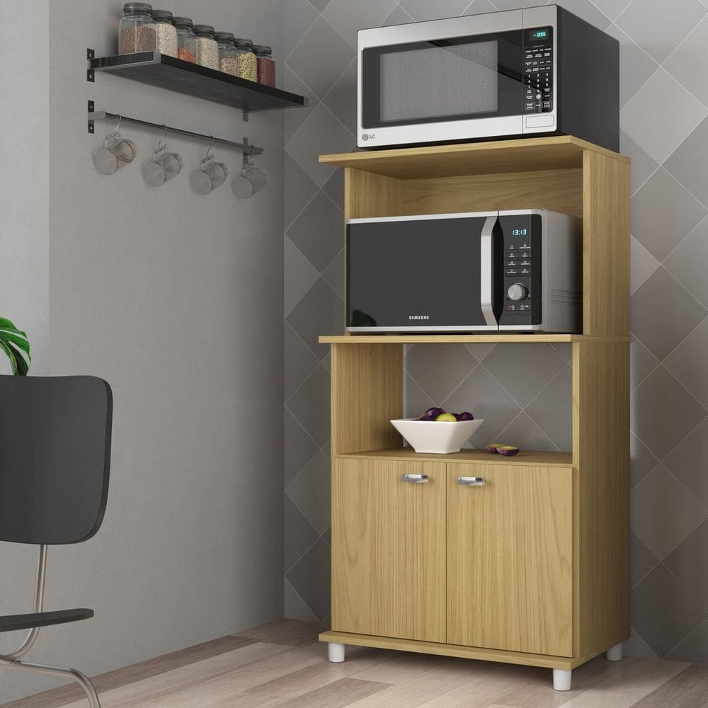 Balcão para Forno e Micro-ondas 2 Portas Dallas Canary