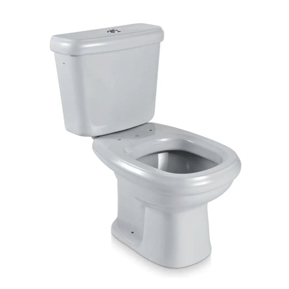 Vaso Sanitário Caixa Acoplada Assento e Acessórios Sabatini Cinza Claro